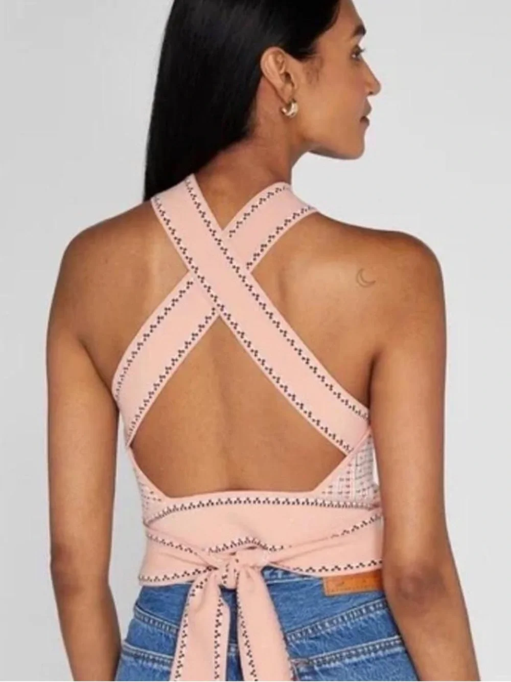 NWT- Club Monaco Raeni Halter Knit Top - Picture 2 of 6